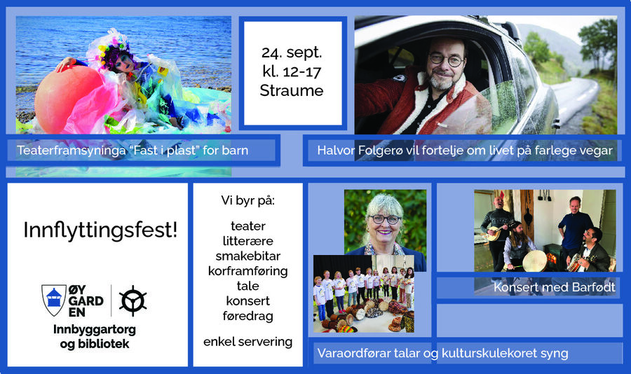 Laurdag 24.september inviterer kommunen til innflyttingsfest i nye lokale på Straume